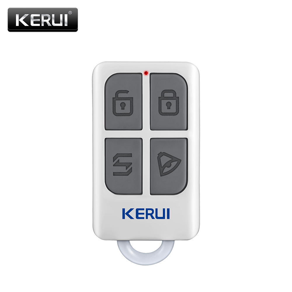 Home Security Equipment - Kerui-ポータブルワイヤレスリモコン,高速,4ボタン,wifiキーホルダー,gsm,ホームセキュリティ用アラームシステム