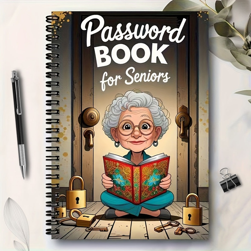 2/5パック漫画スパイラルパスワードノートブック（高齢者向け - Home Security For Seniors のレビューと価格