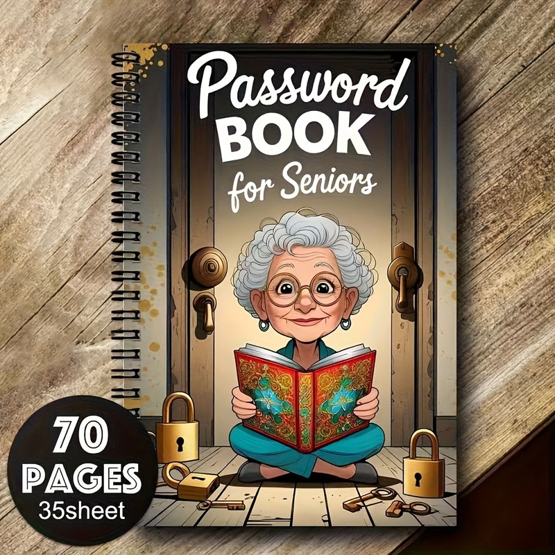 2/5パック漫画スパイラルパスワードノートブック（高齢者向け - Home Security For Seniors のレビューと価格