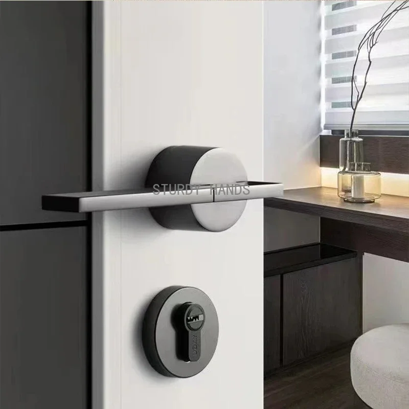 亜鉛合金製室内キーロック、モダンセキュリティホームオフィス用 - Home Security Door Lock のレビューと価格