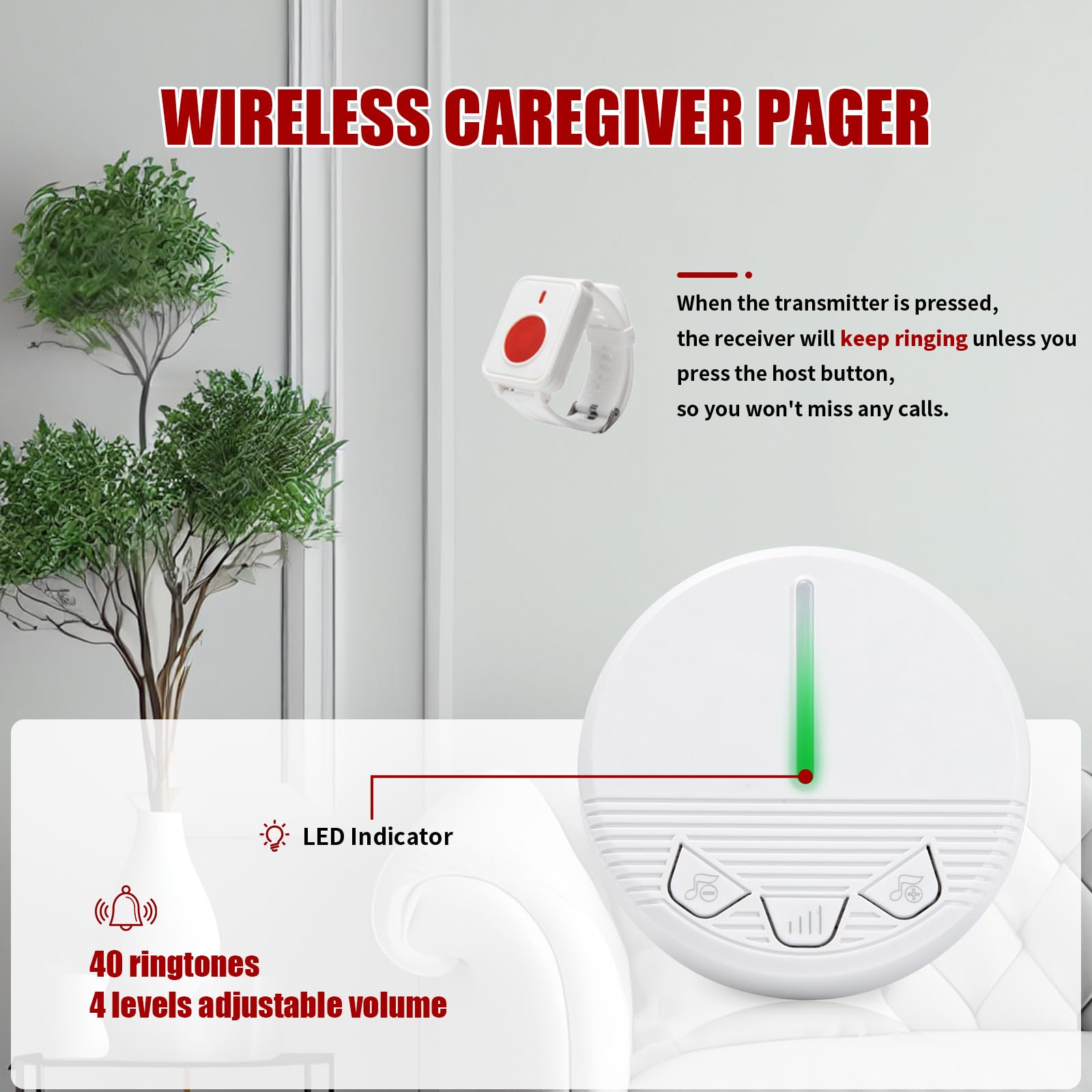 高齢者および高齢者向けのパニック手首ボタン患者は、ボタン、ラ - Home Security For Seniors のレビューと価格