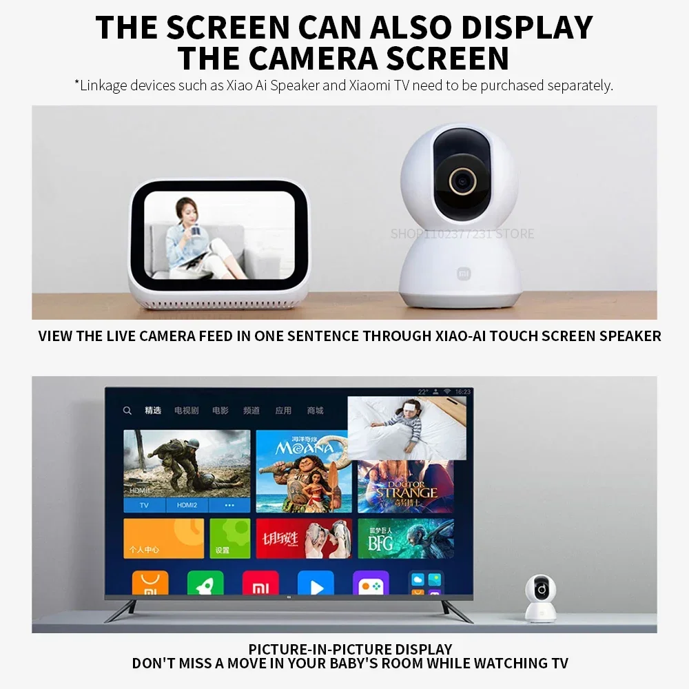 Xiaomi スマートIPカメラ 2K 360 °   パン - Xiaomi Home Security 360 のレビューと価格