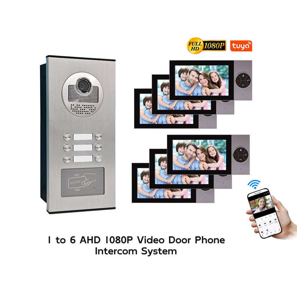 信頼性の高い有線ビデオドアホンシステム 7インチタッチスクリ - Home Security Units のレビューと価格