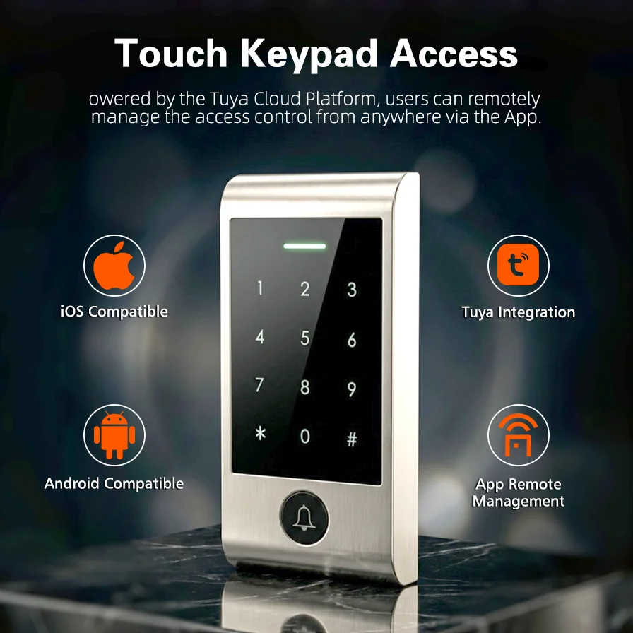 高度なWIFIリモートコントロールタッチキーパッドアクセスシ - Home Security Door Lock のレビューと価格