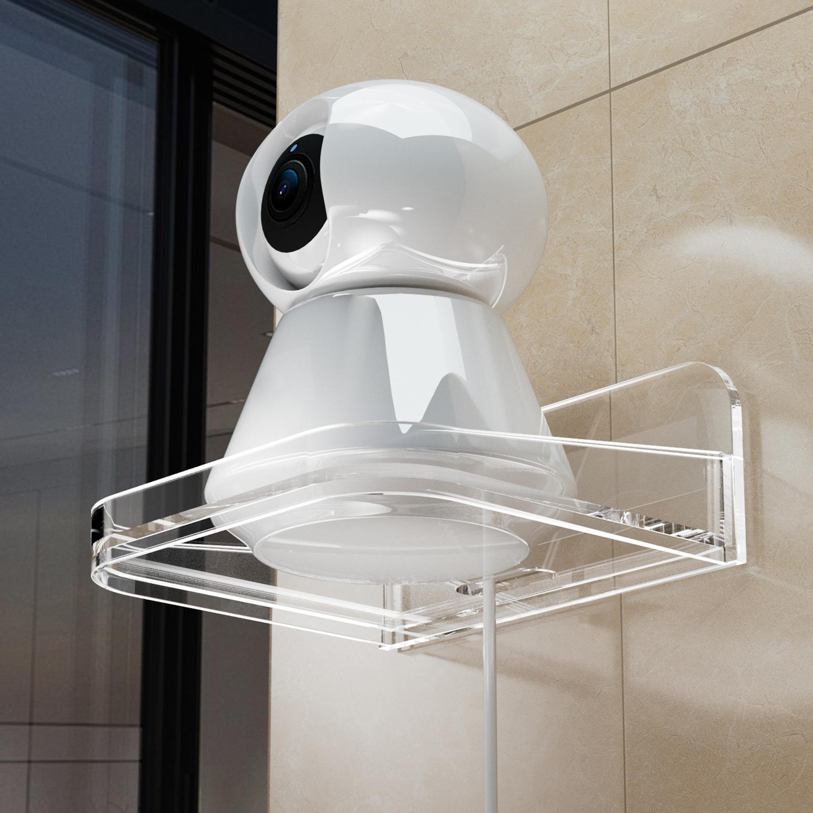 小型壁掛け棚、小型壁棚、防犯カメラブラケットホルダー、窓用フ - Home Security For Apartment Renters のレビューと価格
