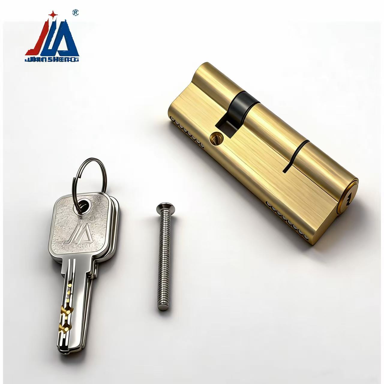 真鍮製ドアロックシリンダー、アンチピックセキュリティロックコ - Home Security Door Lock のレビューと価格
