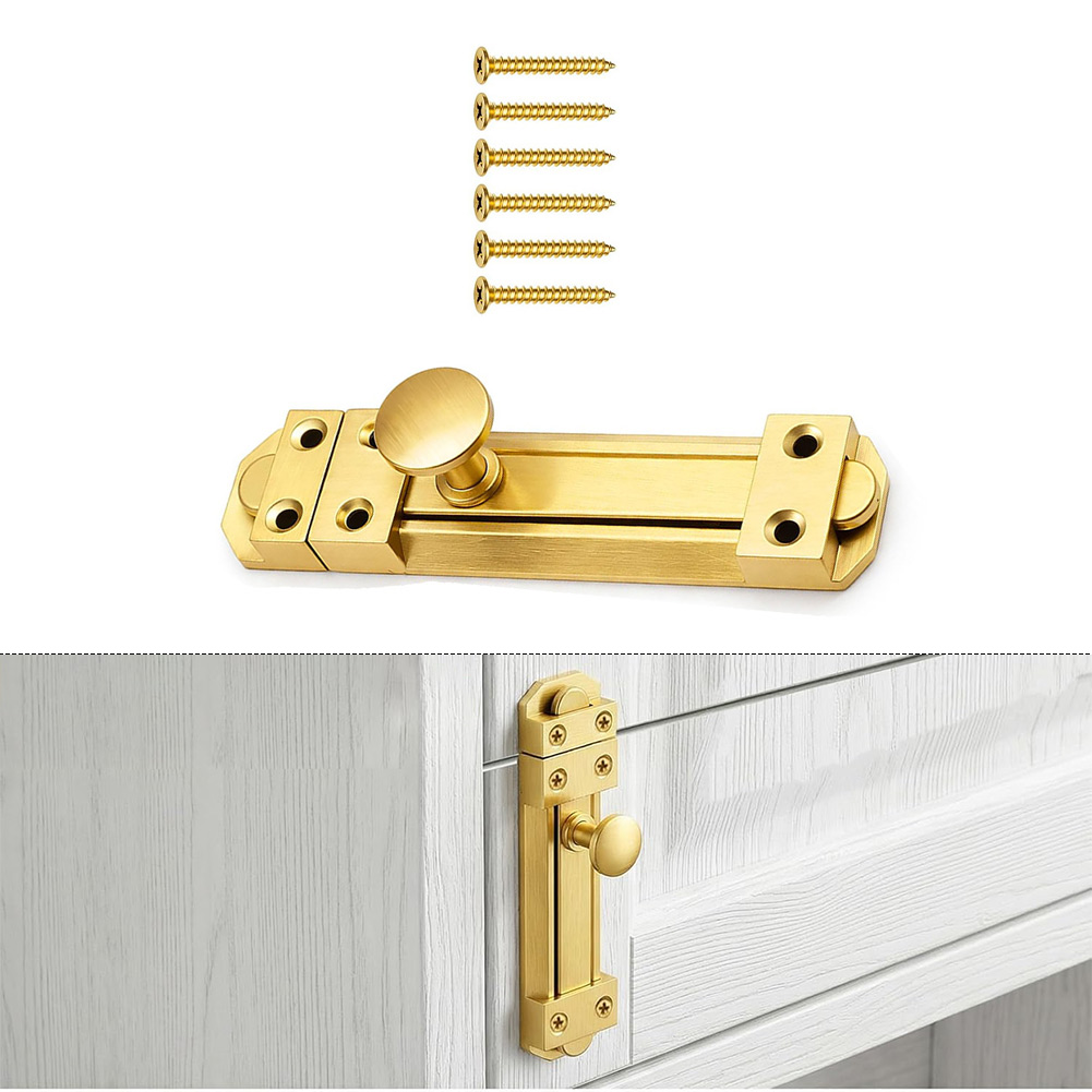 5 インチソリッドブラス引き戸ロックデューティーセキュリティ - Home Security Door Lock のレビューと価格