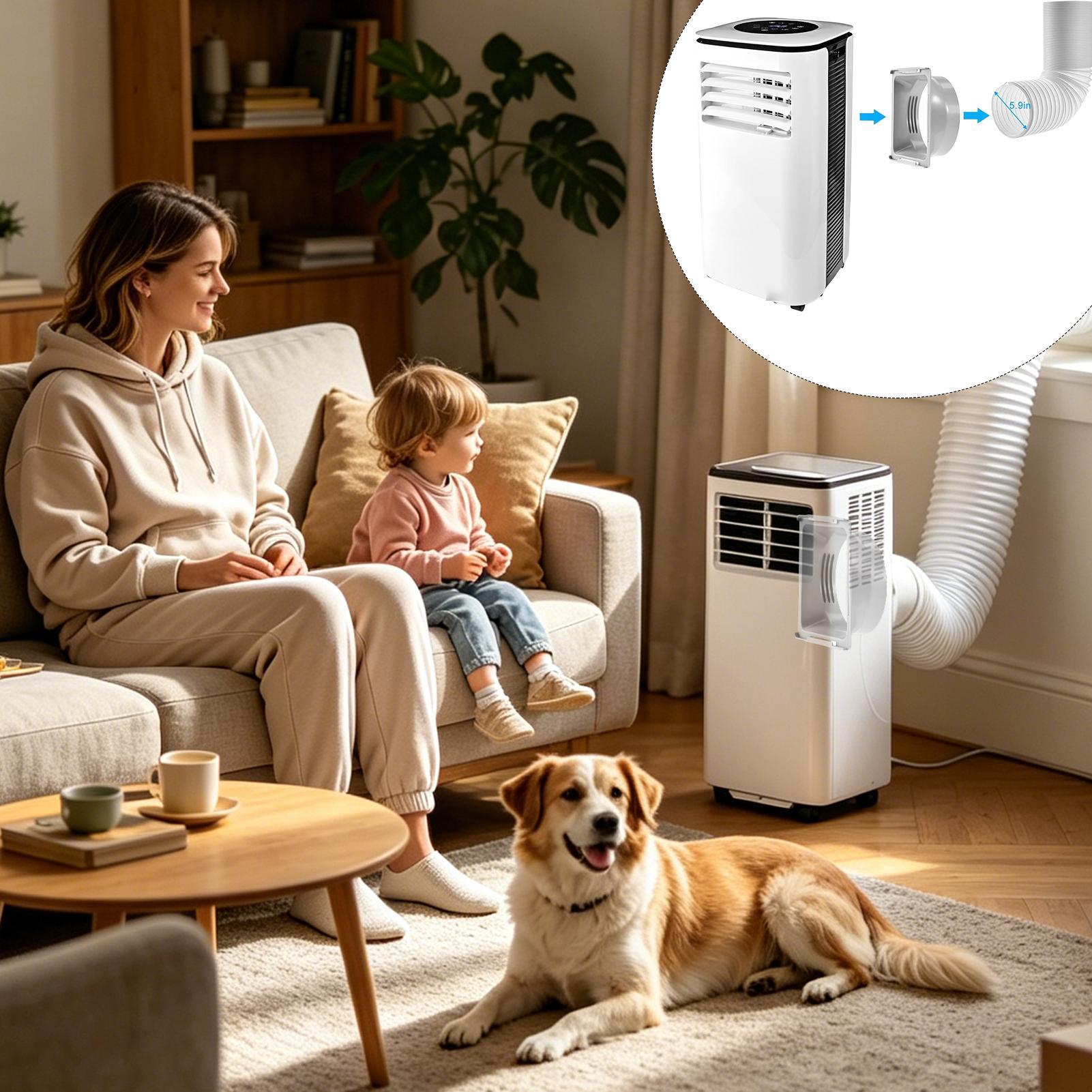 5.9 インチ角型 AC 排気ホースカプラーエアアウトレット - Home Security Units のレビューと価格