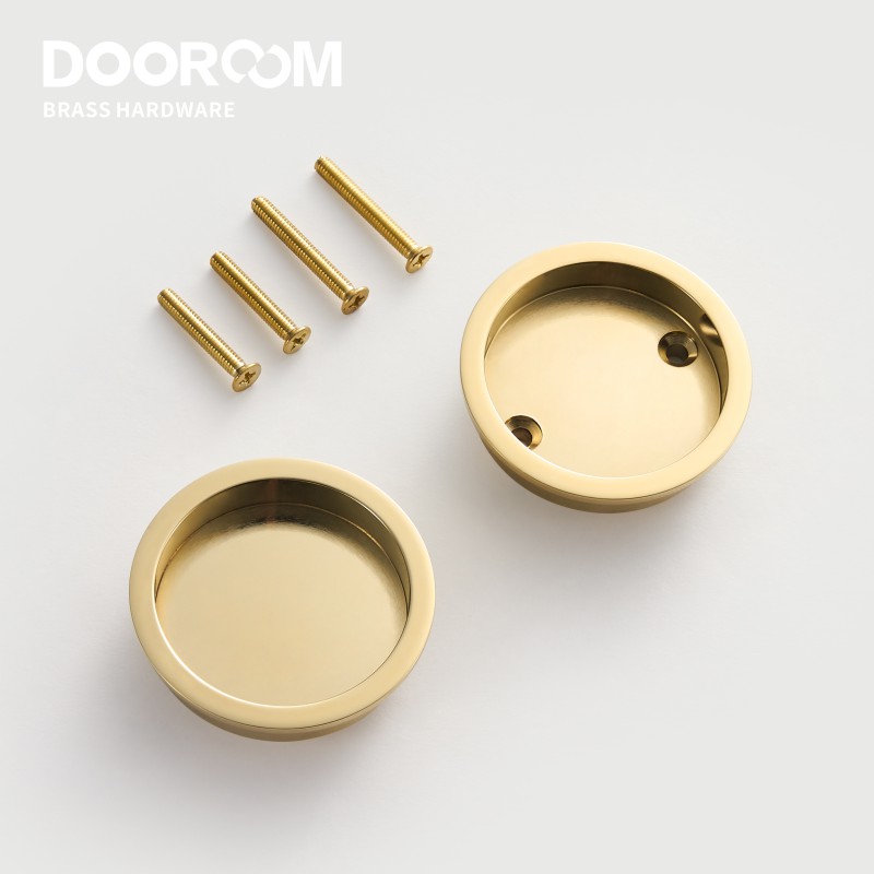 ドアロックセット真鍮引き戸ハンドルキッチンバスルームウッドド - Home Security Locks のレビューと価格