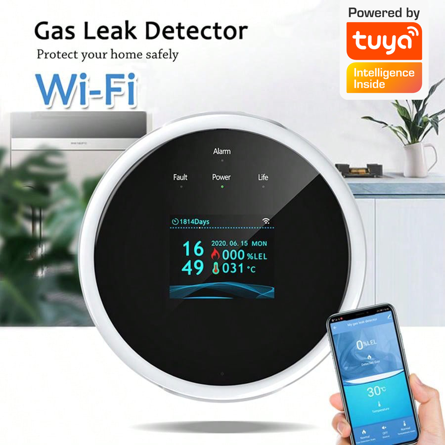 2.4G WiFi ガス警報センサー可燃性ガス検知器は Tu - Home Security Equipment のレビューと価格