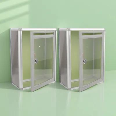 2 個透明メールボックス金属壁掛けメールボックスロックセキュ - Home Security Locks のレビューと価格