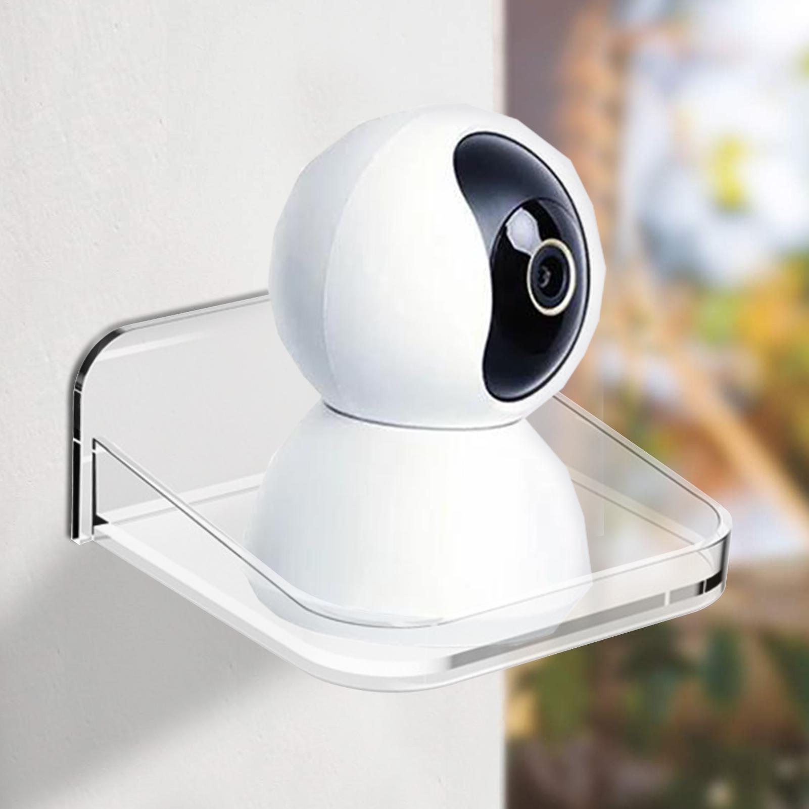 小型壁掛け棚、小型壁棚、防犯カメラブラケットホルダー、窓用フ - Home Security For Apartment Renters のレビューと価格