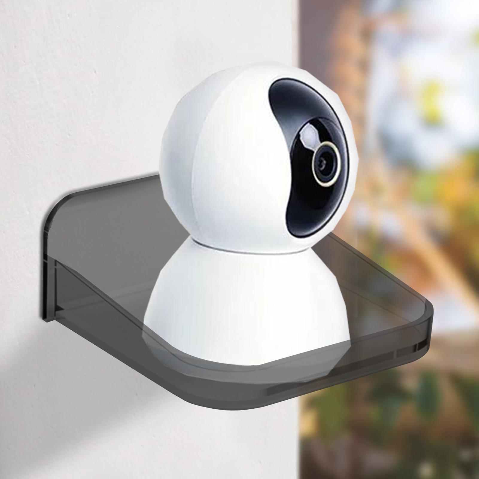 小型壁掛け棚、小型壁棚、防犯カメラブラケットホルダー、窓用フ - Home Security For Apartment Renters のレビューと価格