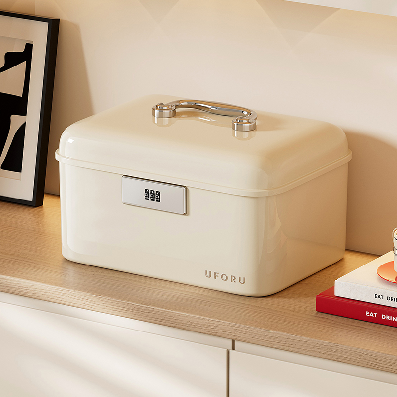 UFORU ハンドル付きロック式収納ボックス、二層式大容量安 - Home Security Equipment のレビューと価格