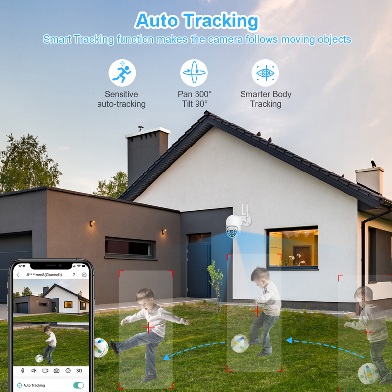 Smar 3MP ワイヤレス CCTV セキュリティカメラシ - Home Security Equipment のレビューと価格